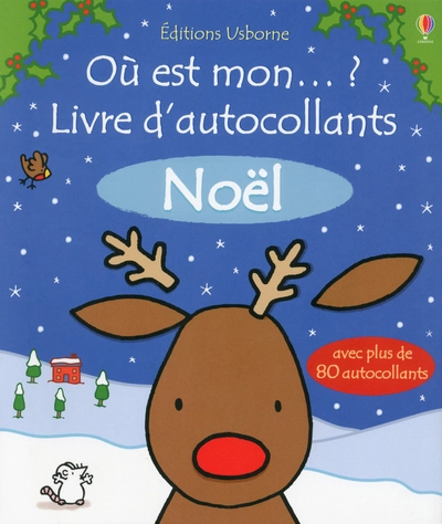 Où est mon... ? : Livre d'autocollants Noël