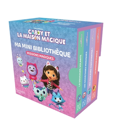 Gabby et la maison magique - Ma mini bibliothèque - Missions magiques: Mini bibliothèque 4 livres tout-carton