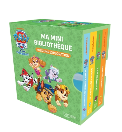 La Pat' Patrouille - Ma mini bibliothèque - Mission exploration: Mini bibliothèque 4 livres cartonnés