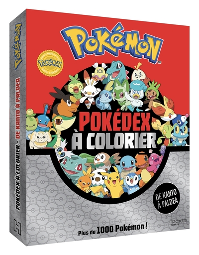 Pokémon - Pokedex à colorier de Kanto à Paldea: Livre de coloriages