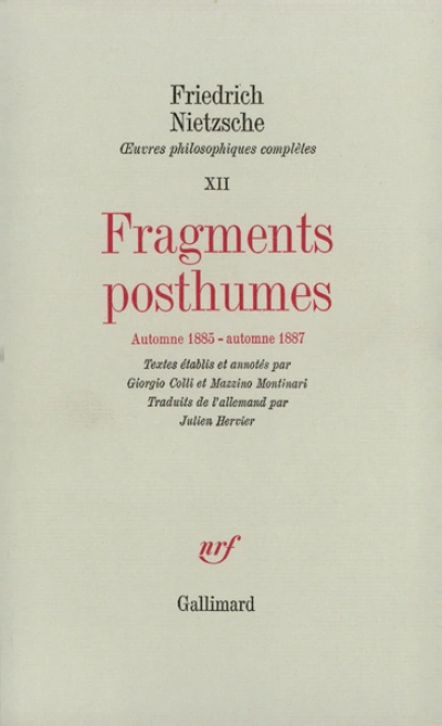 Fragments posthumes