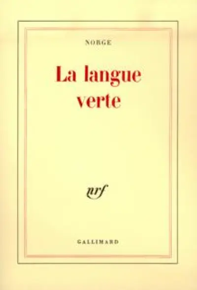 La Langue verte