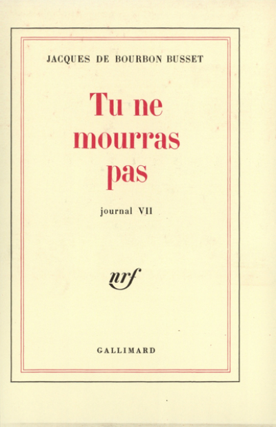 Journal VII : Tu ne mourras pas