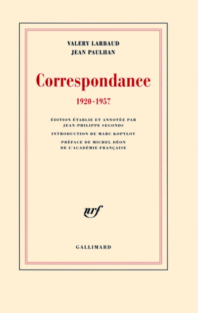 Correspondance 1920-1957