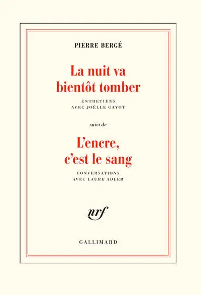 La nuit va bientôt tomber - L'encre, c'est le sang