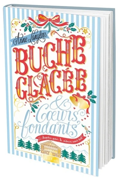 Bûche glacée et coeurs fondants