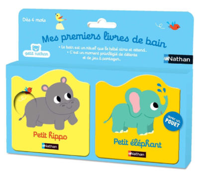 Mes premiers livres de bain : Petit hippo et Petit éléphant