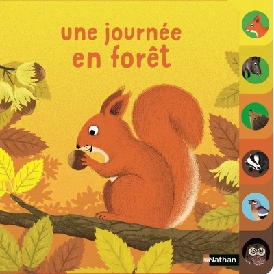Une journée en forêt - un livre à onglets pour explorer et découvrir la forêt - dès 10 mois