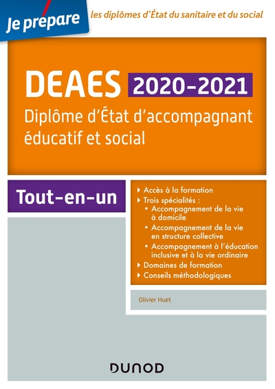 DEAES 2020-2021 - Diplôme d'Etat d'accompagnant éducatif et social - Tout-en-un