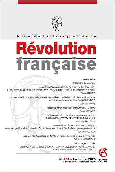 Annales historiques de la Révolution française, n°416