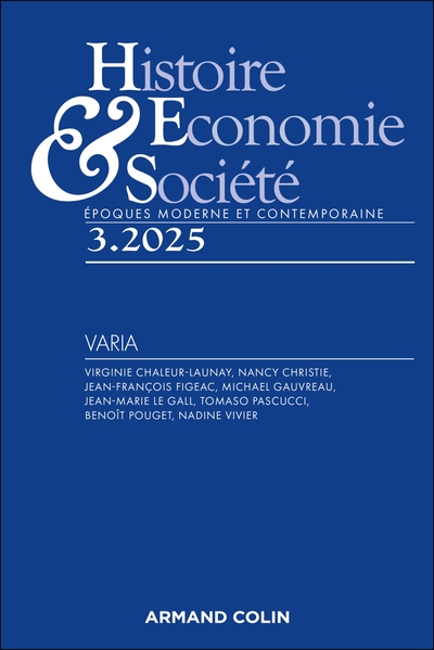 Histoire, Economie et Société 3/2025