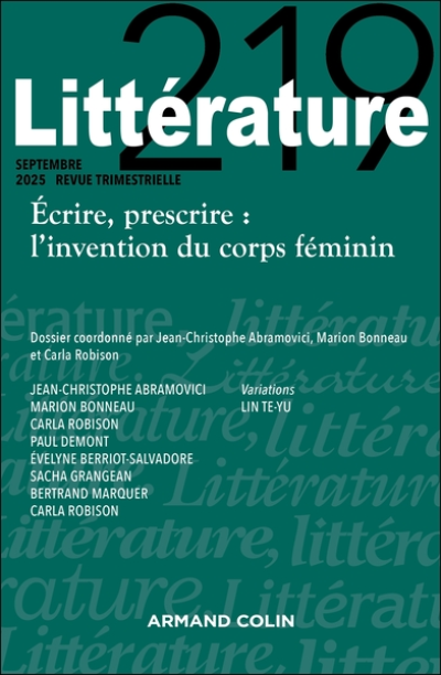 Littérature Nº219 3/2025: Philosopher avec le romantisme français