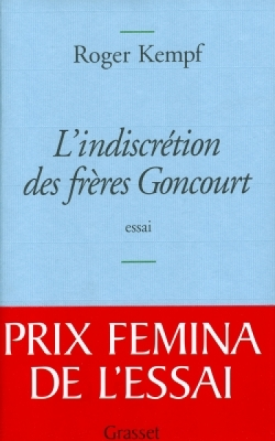 L'Indiscrétion des frères Goncourt