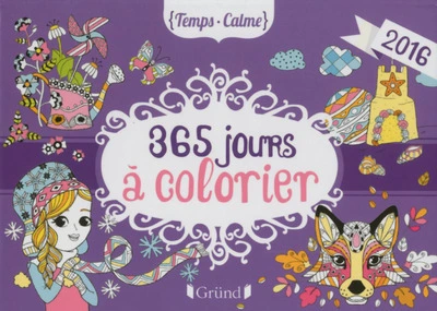Ephéméride 365 jours à colorier
