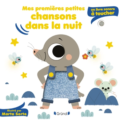 Mes premières petites chansons dans la nuit : un livre sonore à toucher Livre sonore et éveil avec 5 puces sonores et 5 matières à toucher Bébé dès 6 mois