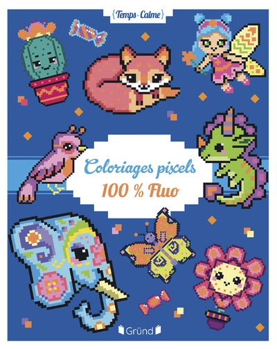 Coloriages pixels fluo Album de coloriage Dès 5 ans