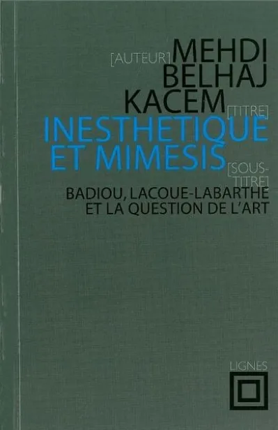 Inesthétique et mimesis
