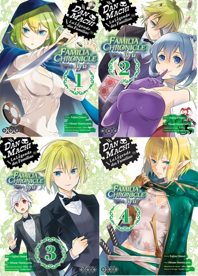 Pack Danmachi Ryû tomes 1 à 4