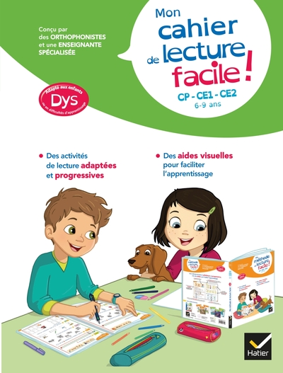 Mon cahier de lecture facile ! adapté aux enfants DYS ou en difficulté d'apprentissage