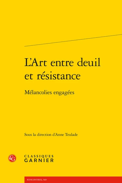 L'Art entre deuil et résistance