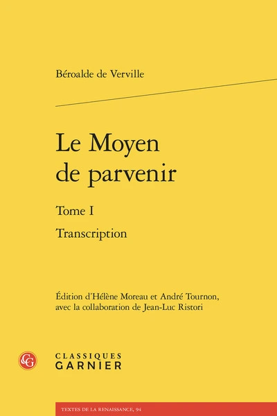 Le moyen de parvenir. tome i - transcription: TRANSCRIPTION