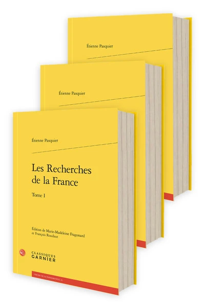Les recherches de la france. tomes i-iii