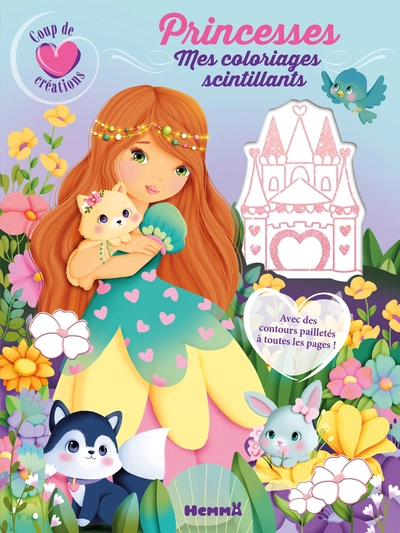 Princesses : Mes coloriages scintillants