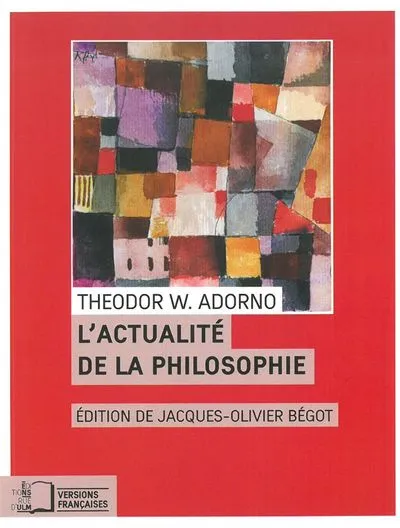 Actualité de la philosophie et autres essais