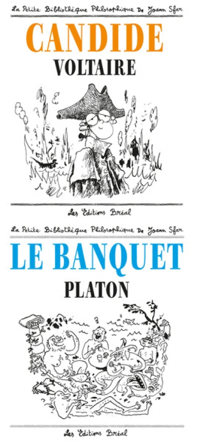Le banquet de Platon et Candide de Voltaire par Joan Sfar - Pack