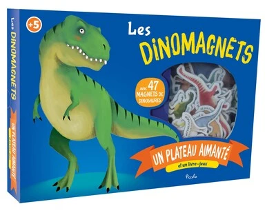 Les dinomagnets: Un plateau aimenté et un livre-jeux