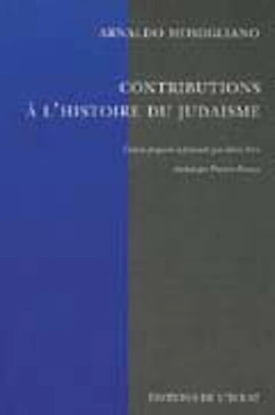 CONTRIBUTIONS A L'HISTOIRE DU JUDAISME