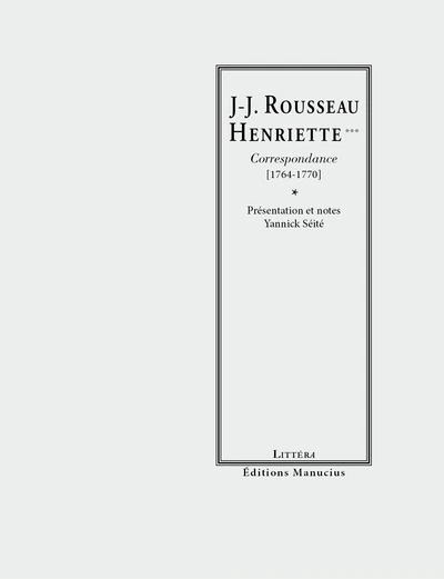 Rousseau et Henriette correspondance