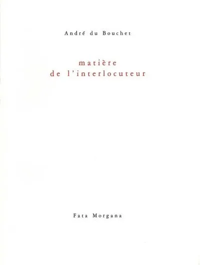 Matière de l'interlocuteur