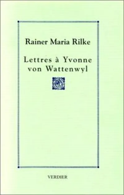 Lettres à Yvonne von Wattenwyl (1919-1925)