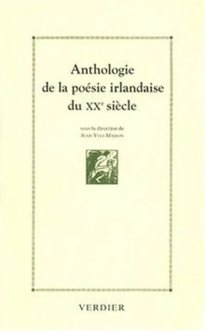 Anthologie de la poésie irlandaise du XXe siècle