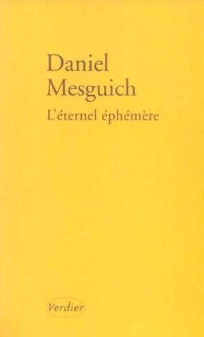 L'éternel éphémère : Suivi de Le sacrifice par Jacques Derrida