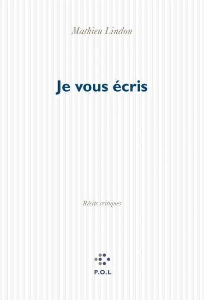 Je vous écris