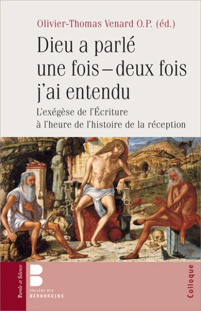 Dieu a parlé une fois. Deux fois j'ai entendu.