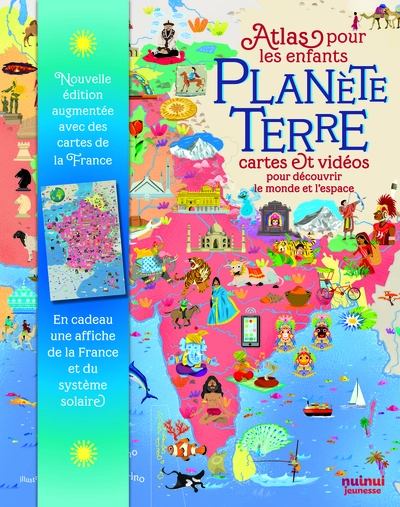 PLANÈTE TERRE - ATLAS POUR LES ENFANTS (COLL. VOYAGE AUTOUR DU MONDE)