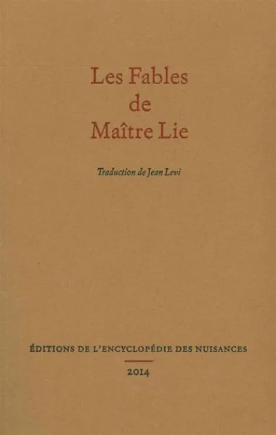 Les fables de Maître Lie