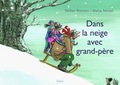 Dans la neige avec grand-père
