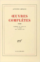 Oeuvres complètes, tome 23 : Cahiers du retour à Paris