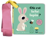 Où est bébé lapin ?  Livre poussette à rabats en feutrine et miroir  À partir de 6 mois