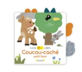 Coucou-caché petit faon  Livre-tirette avec de la feutrine à toucher  À partir de 6 mois