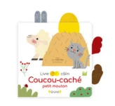 Coucou-caché petit mouton  Livre-tirette avec de la feutrine à toucher  À partir de 6 mois