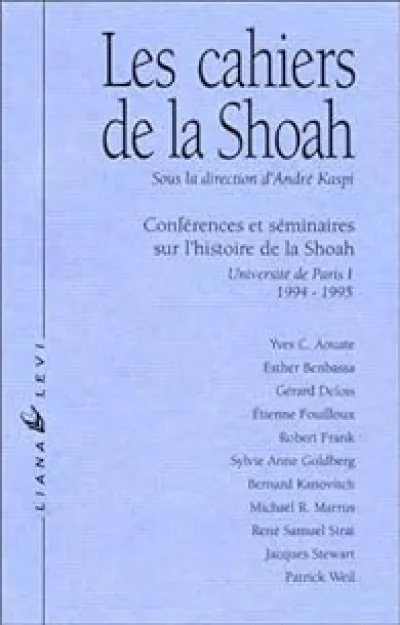 Les Cahiers de la Shoah 1994-1995, tome 2