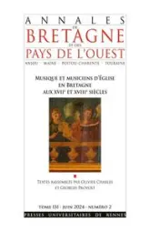 Musique et musiciens d'Église en Bretagne aux XVIIe et XVIIIe siècles