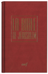 BIBLE DE JERUSALEM POCHE RELIEE ROUGE SOUS COFFRET