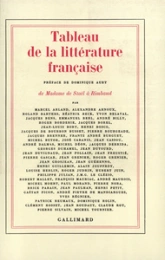 Tableau de la littérature française