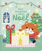 Une surprise pour Noël !  Livre tout-carton avec des volets en feutrine imprimée  À partir de 6 mois
